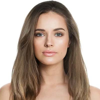 contoh warna rambut coklat ice tea brown hair menggunakan Garnier Ultra Color 7.3 Golden Brown