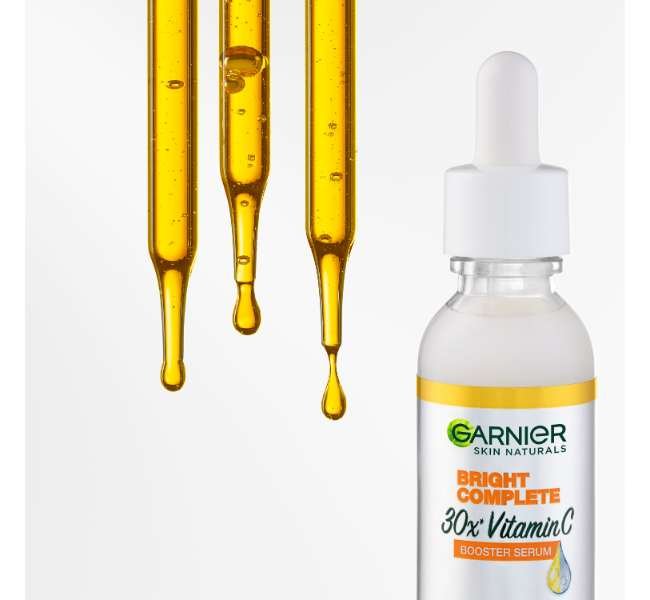 Garnier Bright Complete 3%  Vitamin C Ampoule Serum, Samarkan Hiperpigmentasi Wajah dengan Cepat!