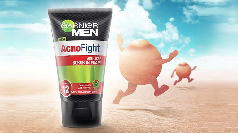 mencegah jerawat garnier men acno fight