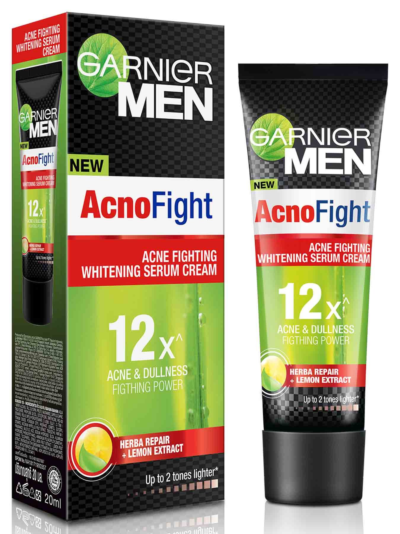 Acne Fighting Whitening Serum Cream Acno Fight Garnier