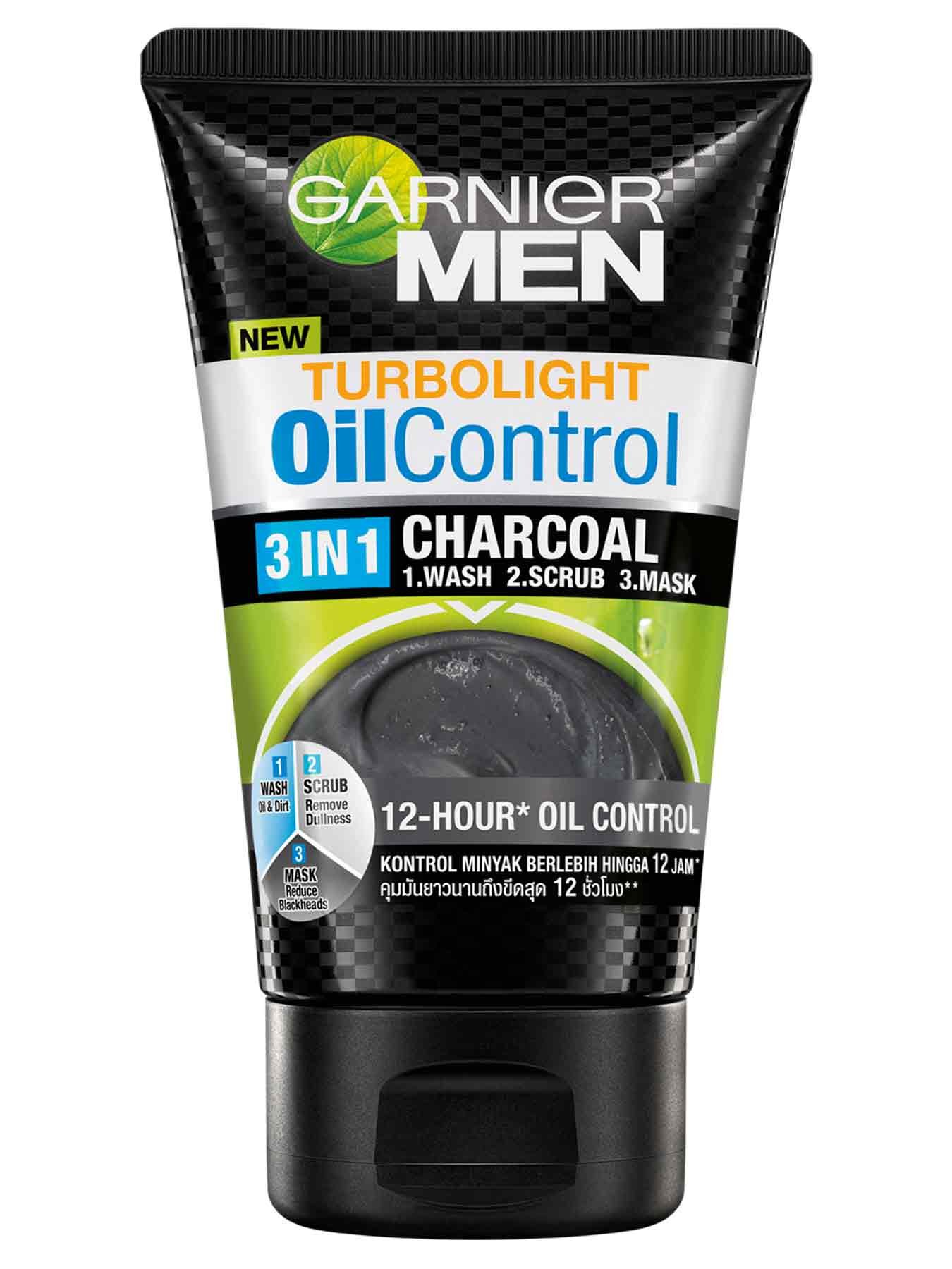 Face Cleanser Garnier Men Oil Control Charcoal Foam