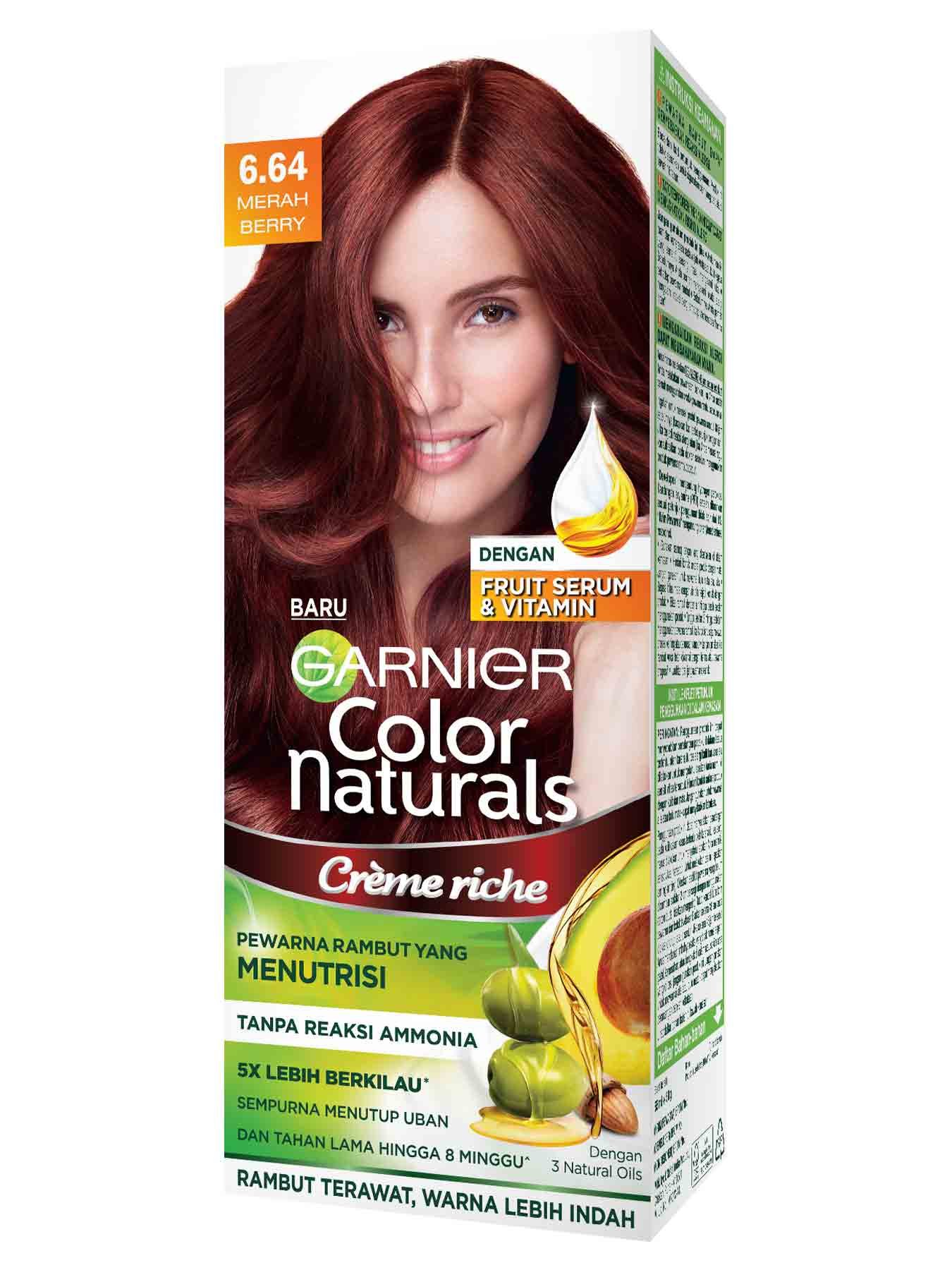 Creme Riche 6.64 Merah Berry - Color Naturals | Garnier