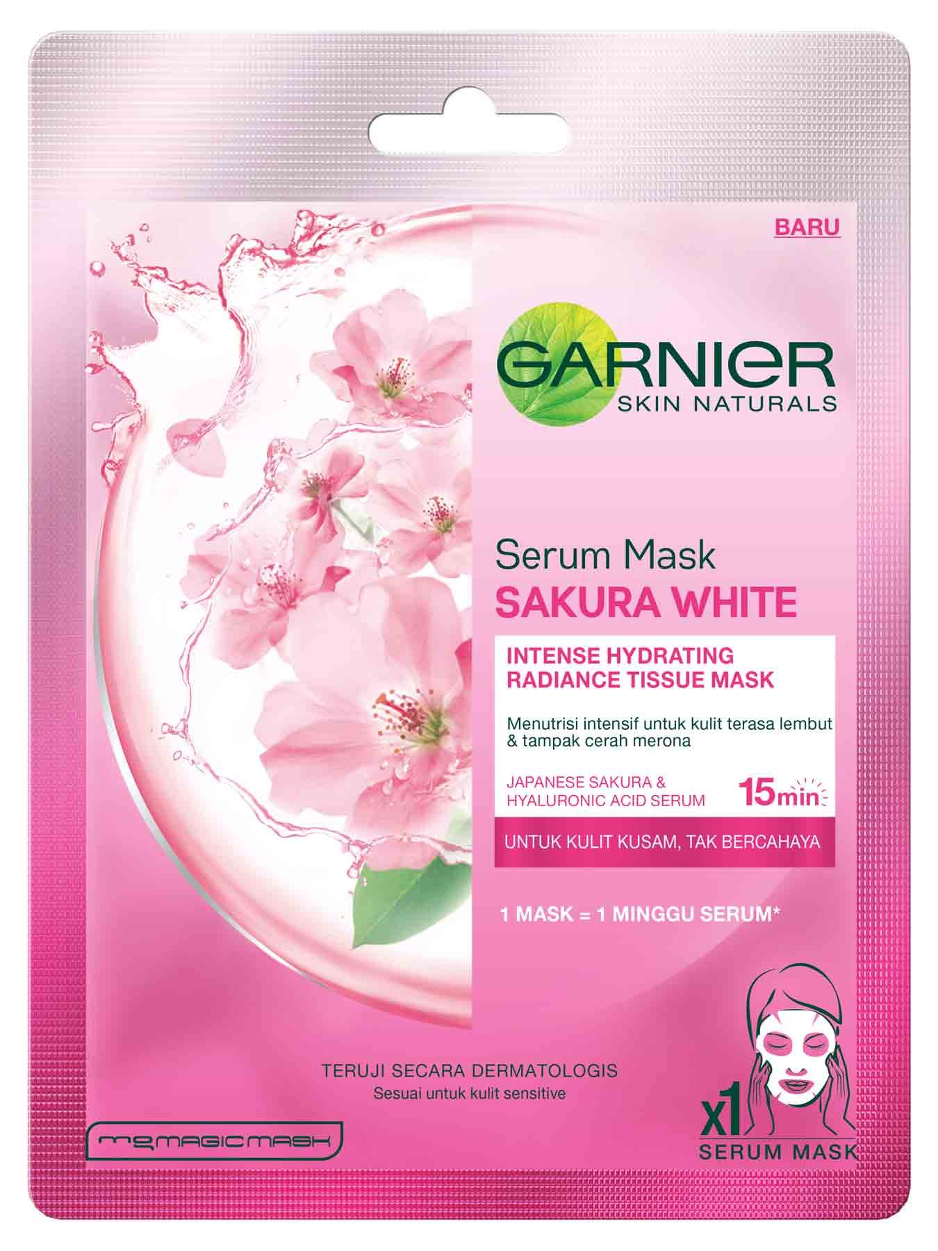 Serum Mask Sakura White Garnier Serum Mask
