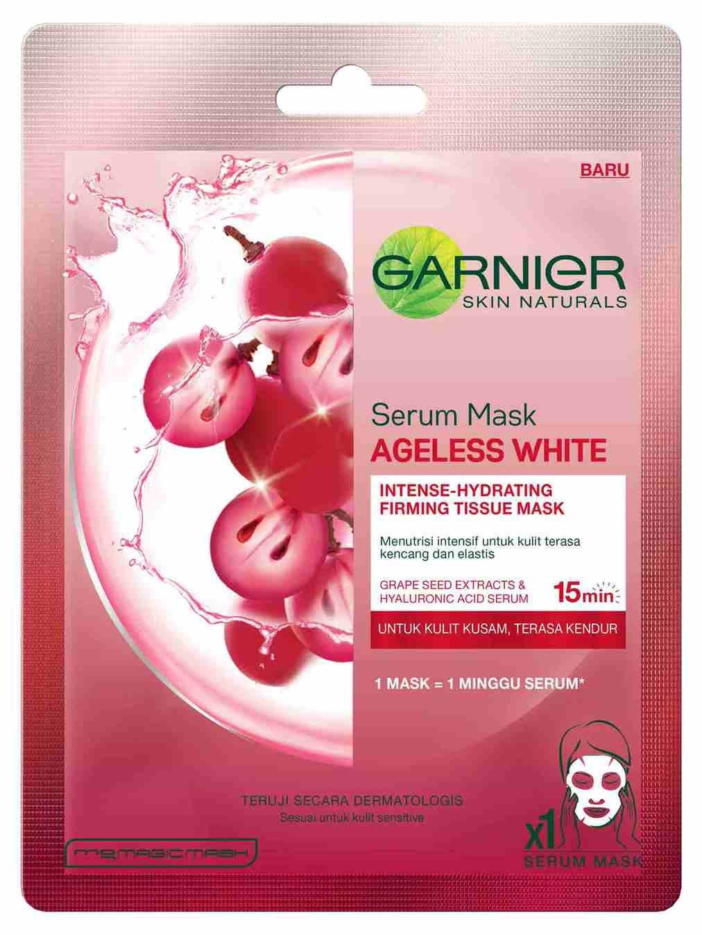 Serum Mask Ageless White Grape Seed Garnier Serum Mask