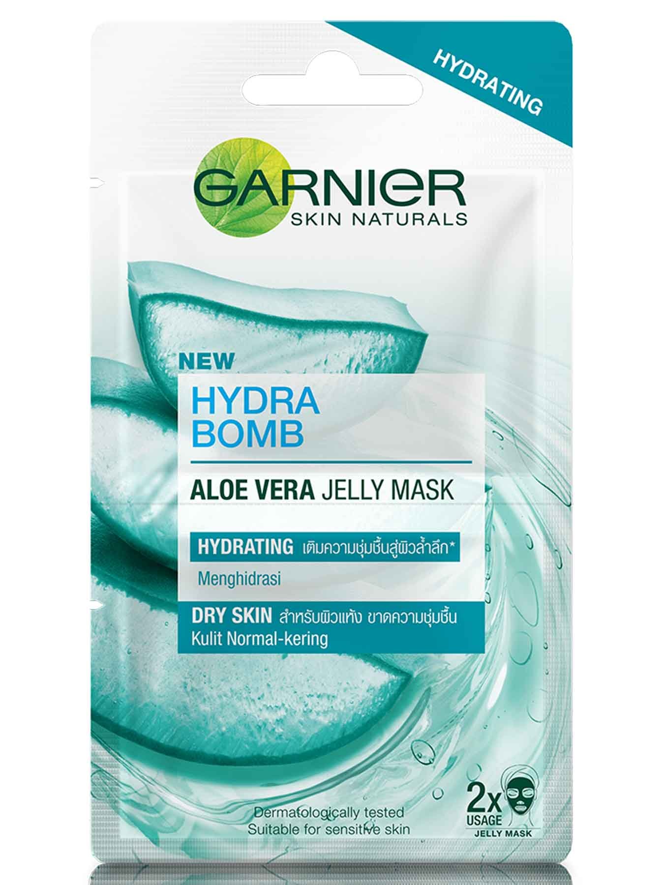 Hydra Bomb Aloe Vera Jelly Mask Garnier Serum Mask