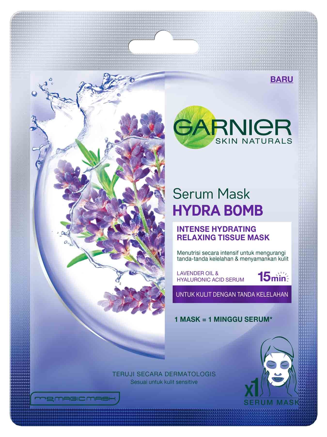 Serum Mask Hydrabomb Lavender - Garnier Serum Mask