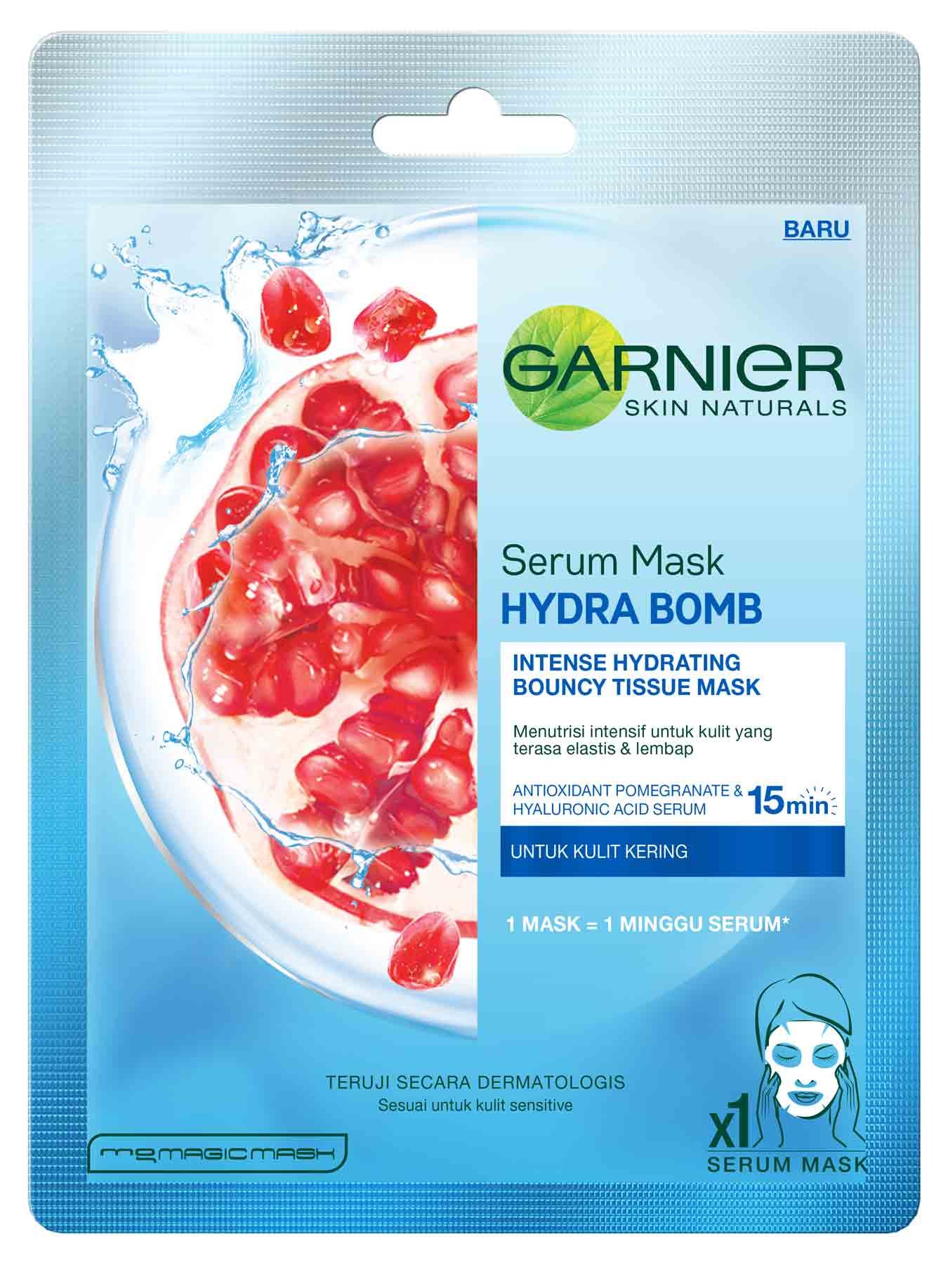 Serum Mask Hydra Bomb Pomegranate Garnier Serum Mask