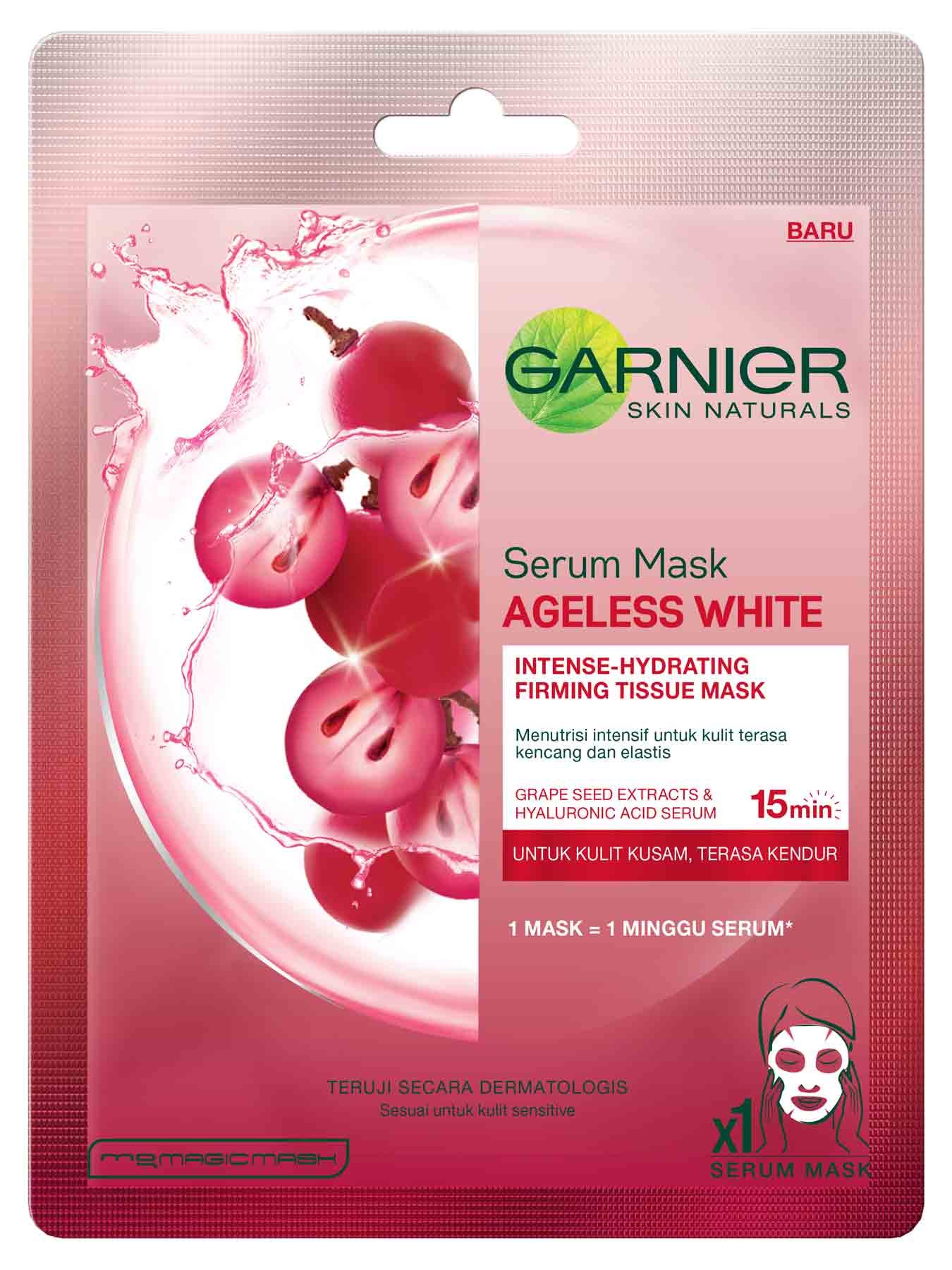 Serum Mask Ageless White Grape Seed Garnier Serum Mask